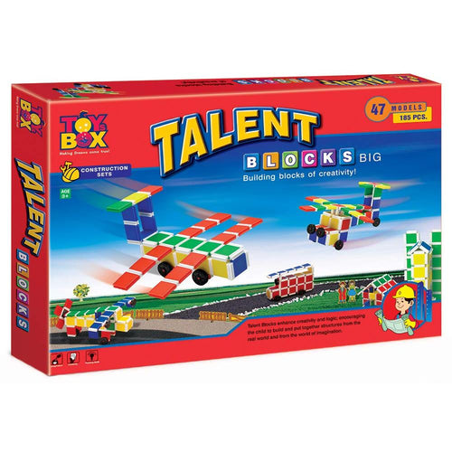 Toy box by Ratna Talent Building Blocks (Big) | 185 pieces