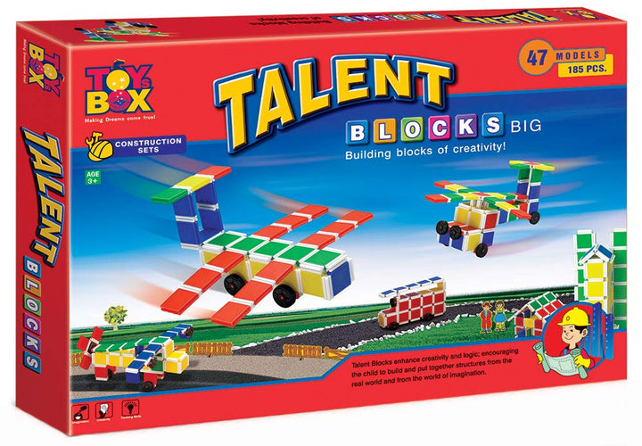 Toy box by Ratna Talent Building Blocks (Big) | 185 pieces