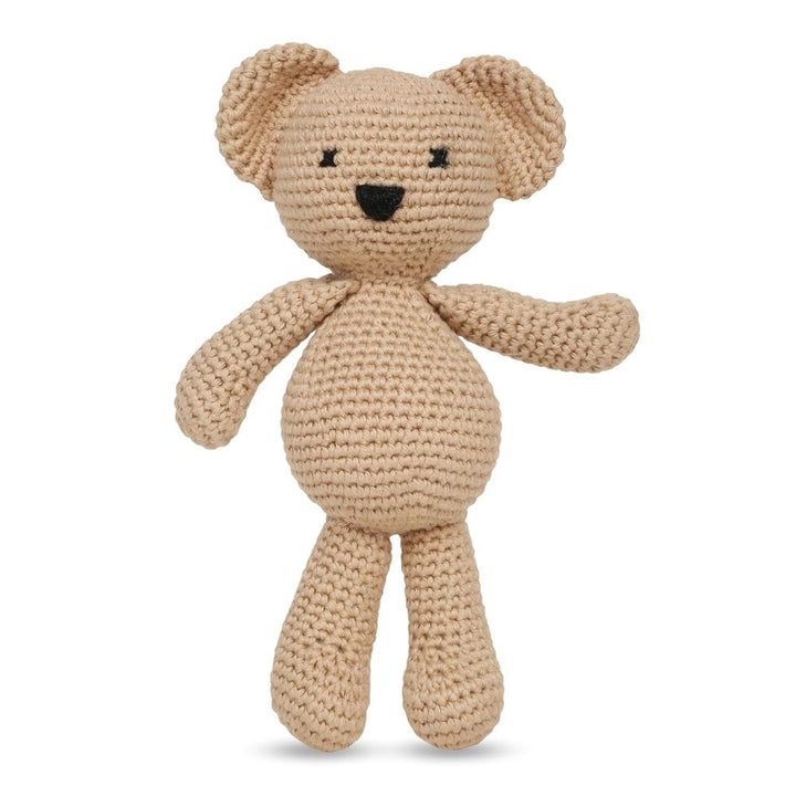 Little Ginnie Bear Crochet Soft Toy - Handmade & Washable Crochet Doll