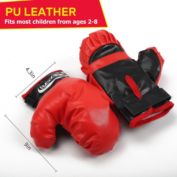 Big Boxing Bag Set with Gloves & Adujstable Stand | Sports Toy for Kids