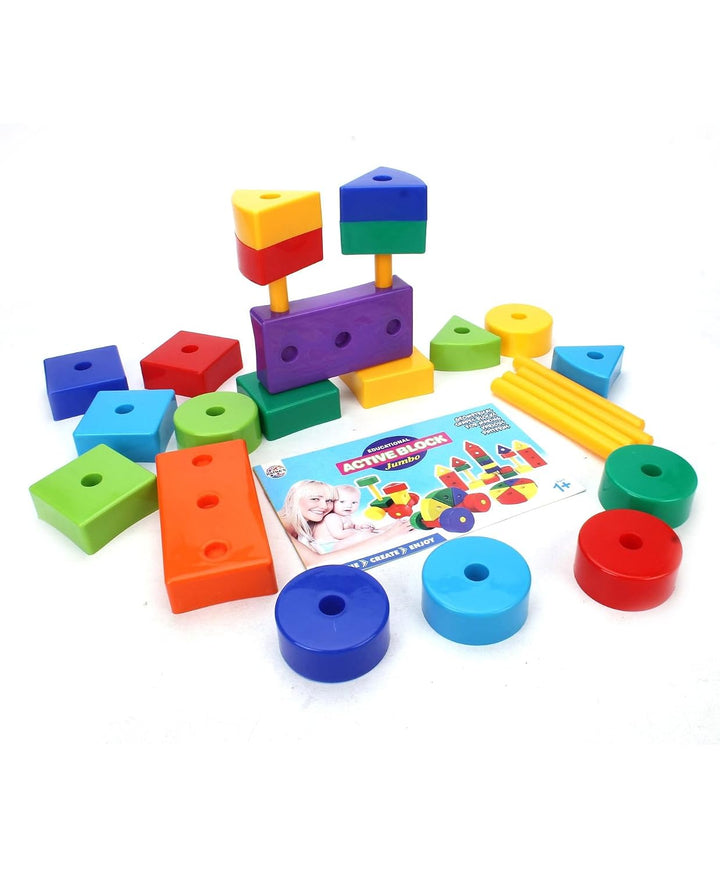 Ratna's Educational Active Blocks - Jumbo | Building Block Toys for Kids