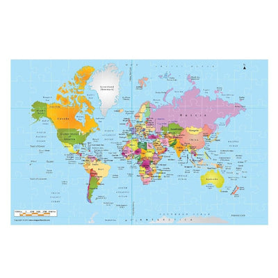 Original Funskool Play & Learn World Map 105 Pcs Puzzle