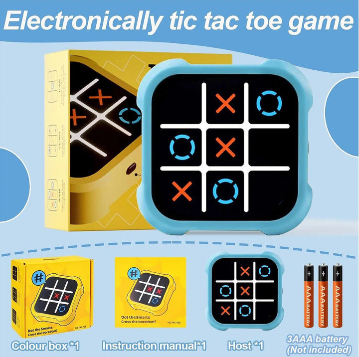 MUREN Tic Tac Toe 4-in-1 - Digital Game I Portable Handheld Puzzle Board Game
