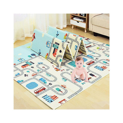 Double Sided Water Proof Extra Large Fordable Foam Baby Play Mat (Assorted Colours)