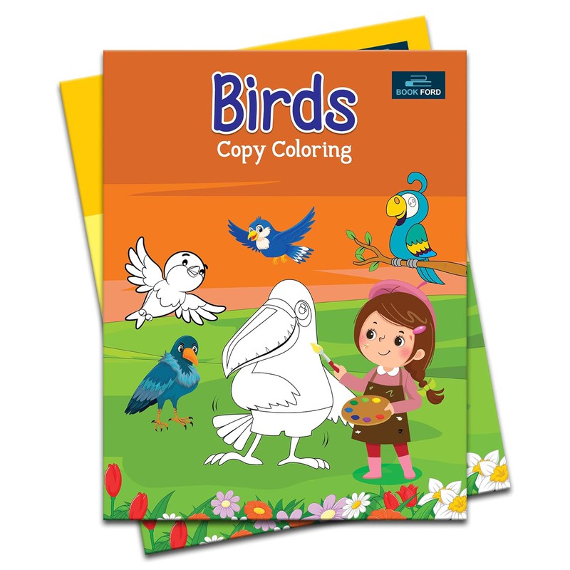 Birds Copy Coloring Books For Kids