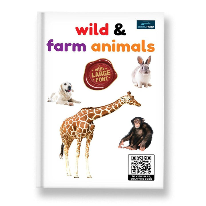 Little Readings Library Book of Wild Animals and Farm Animals For Kids - Engaging Educational Set, Interactive Learning, Colorful Illustrations, Sturdy Design, and Age-Appropriate Content