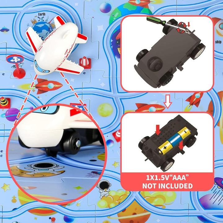 Kidology Track Master DIY Race Car Puzzle Set - 13 Pieces | Assorted Designs