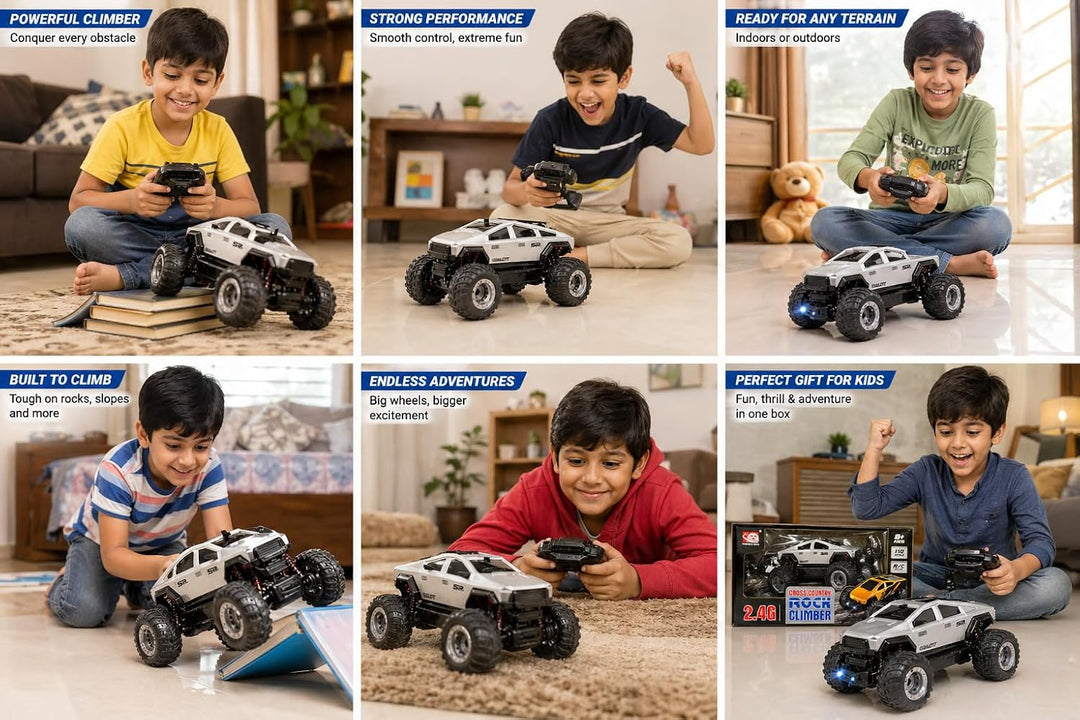 Remote Control Rock Climber Off-Road Car | 1:18 Scale