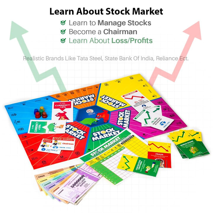 Ratna's Stock Market Board Game | Money Making & Economy Learning Game