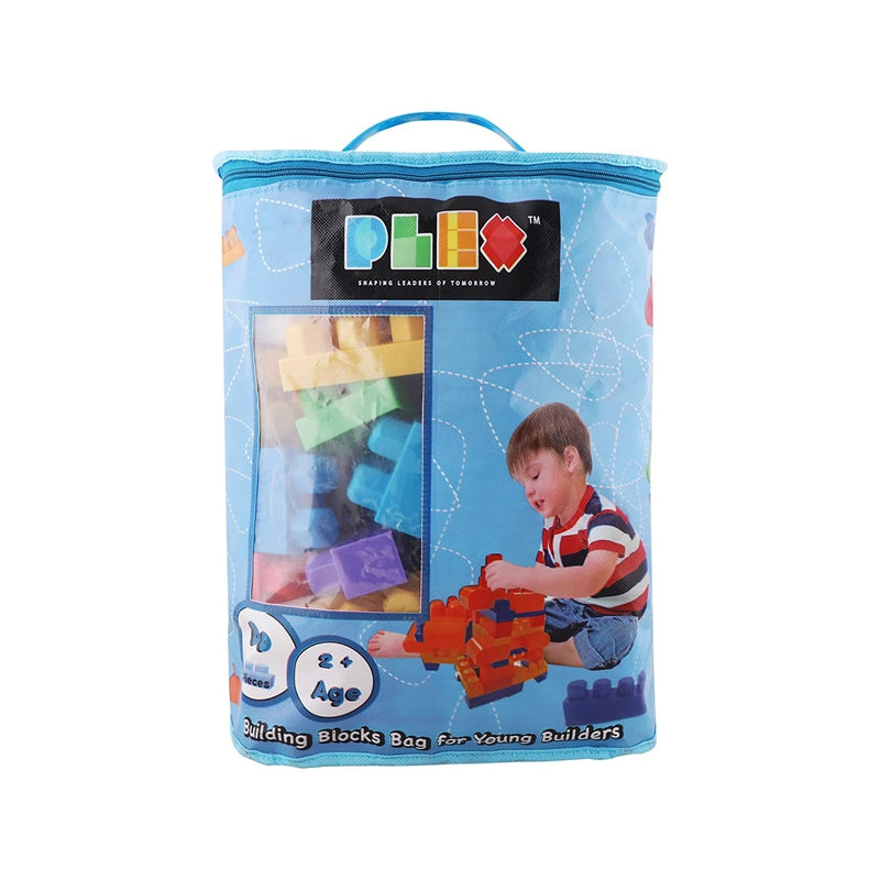 Building Blocks Bag Pack (80 Pieces) - Blue