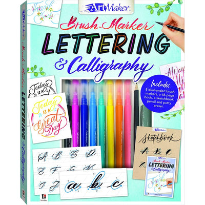 Art Maker Brush Marker Lettering and Calligraphy Kit