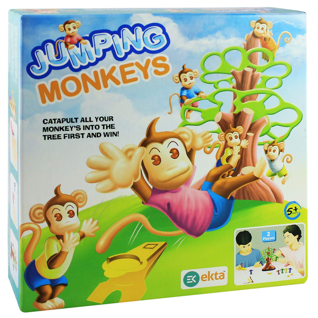 EKTA Jumping Monkeys Small Catapult Toy | 2-4 Players Action Game for Kids