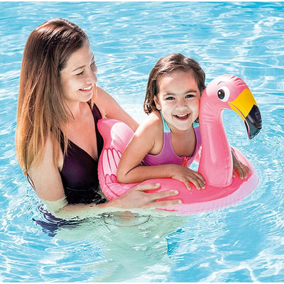 Flamingo Inflatable Split Swim Ring Swimming Pool For Kids | Multicolor