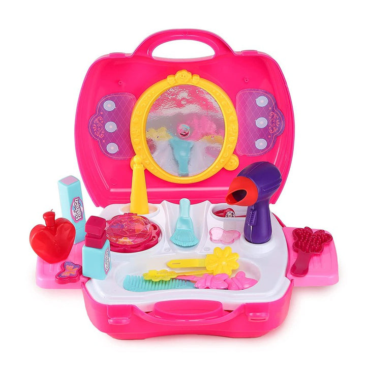 Pretend Play Beauty Salon Fashion Play Makeup kit and Cosmetic Toy Set