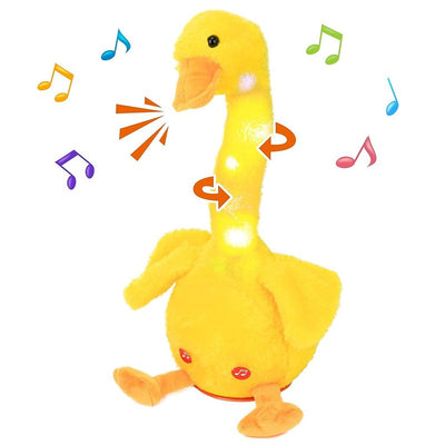 Glowing Dancing Duck Toy Repeats What You Say Talking Duckling Toy