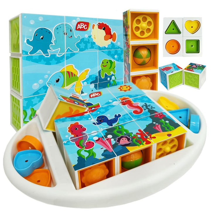 ABC Magicubes Sea Animals Puzzles (9 pcs)