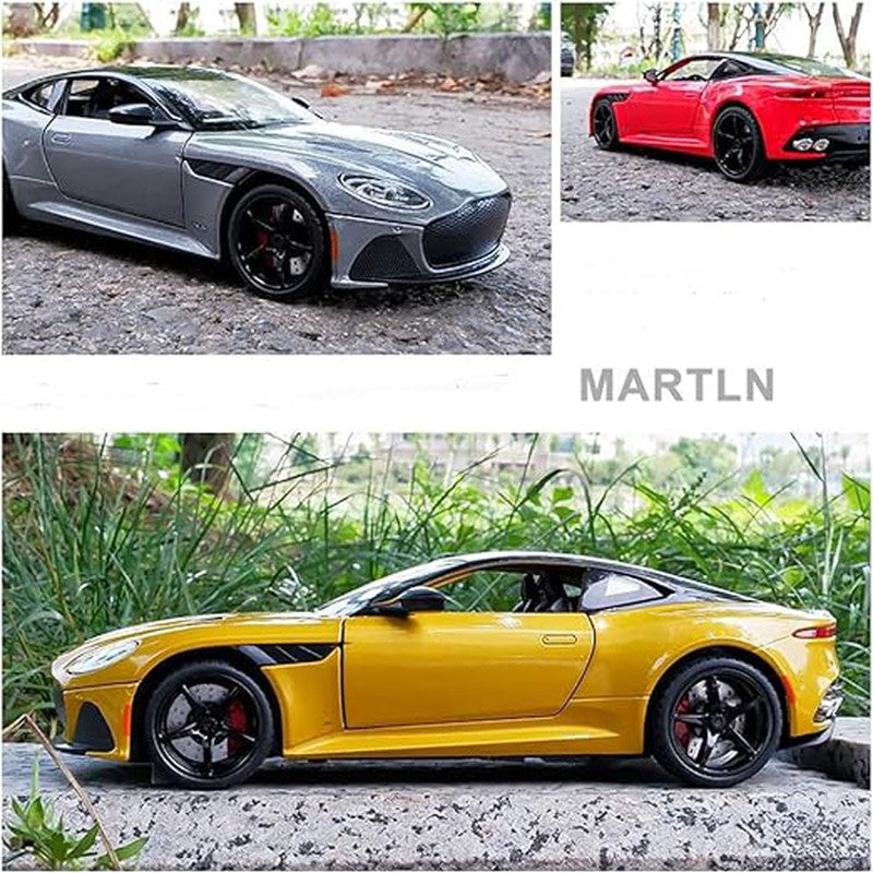 Resembling 1:24 for Aston Martin Gt Alloy Diecasts & Toy Vehicles Metal Toy Car Model Sound and Light Pull Back Collection (Assorted Colour)