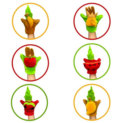 Fruit Storytelling Hand Puppets ( Set Of 6 Pcs )