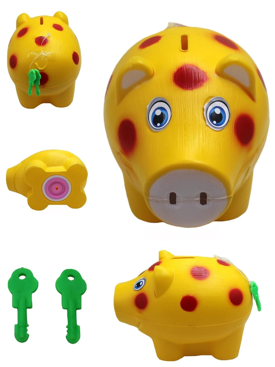 Pack of 2 Money Saver Piggy Bank (3-8 Years) - Yellow