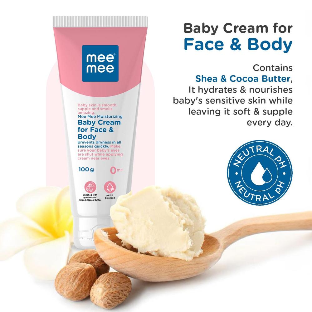 Mee Mee Moisturizing Baby Cream for Face & Body - 100g