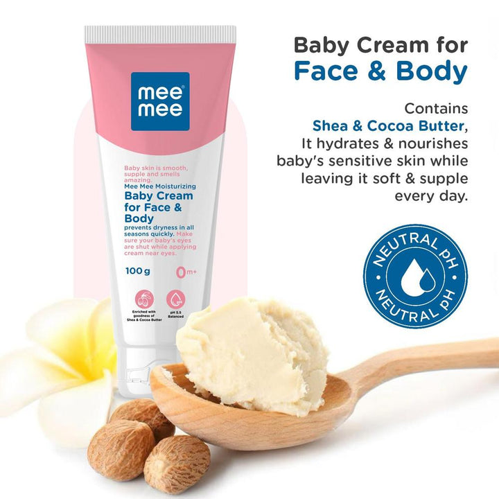Mee Mee Moisturizing Baby Cream for Face & Body - 100g