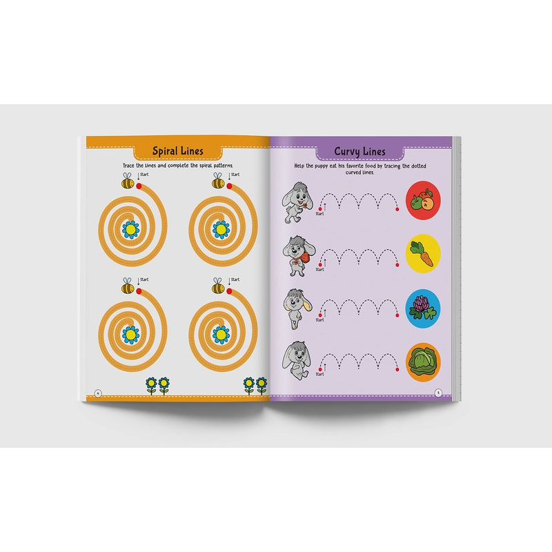 101 Pencil Control Activity Book For Kids: Tracing Practise Book