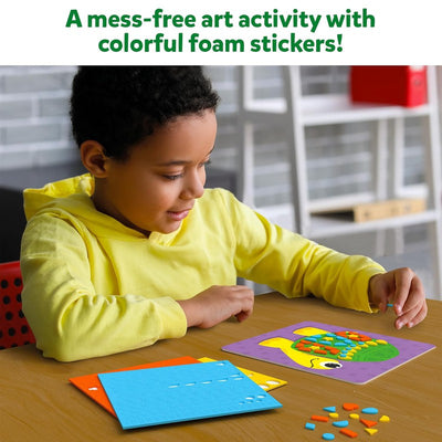 Fun With Foam Animals Art Activity with Colorful Foam Stickers