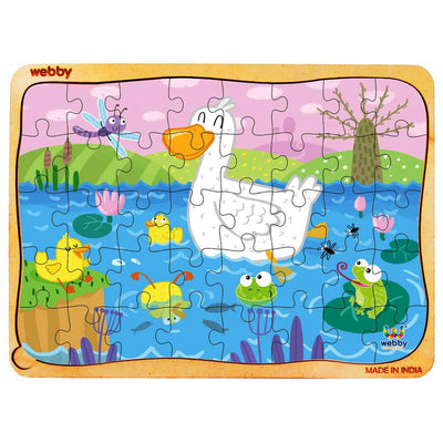 Funny Duck Wooden Jigsaw Puzzle, 40pcs