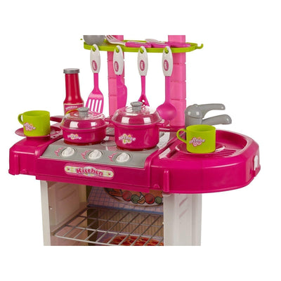 Luxury Battery Operated Kitchen Super Toy Set - Pink