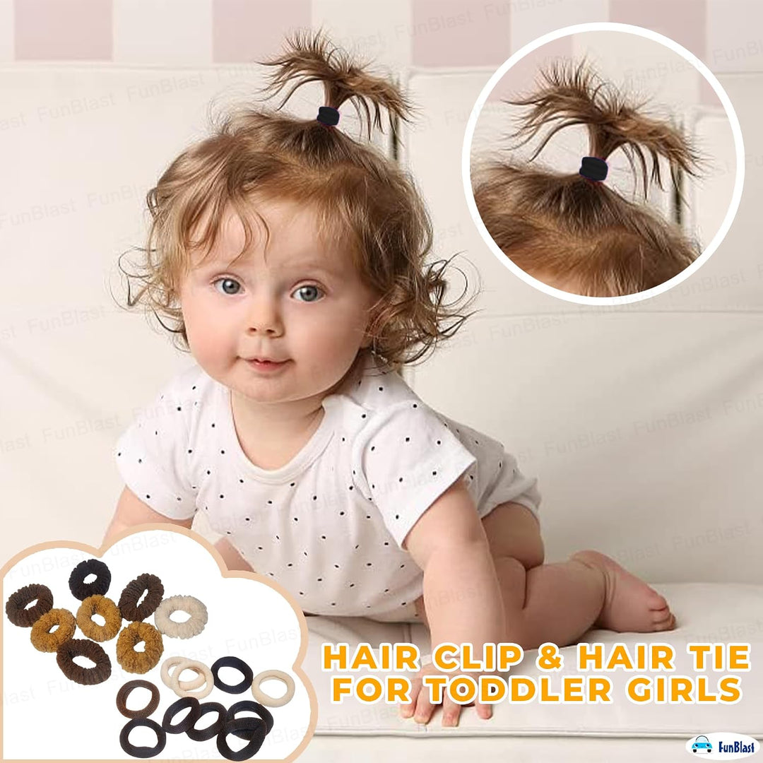 FunBlast Hair Accessories Set for Girls | Colourful Elastic Hair Ties & Hair Clips for Kids, Teens & Women | 56 Pieces
