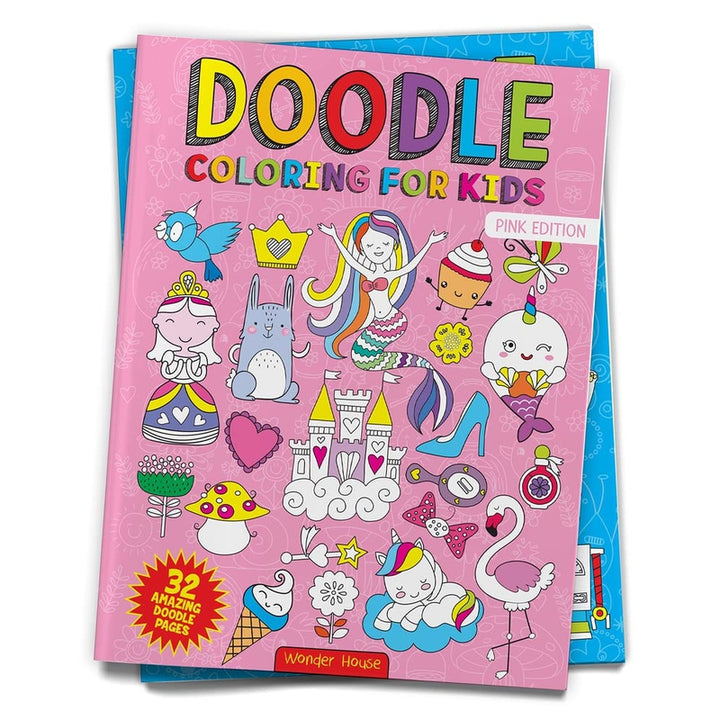 Doodle Coloring For Kids - Pink Edition [Paperback] Wonder House Books