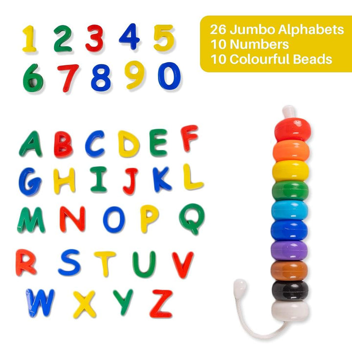 Ratnas Jumbo Magnetic - Alphabet & Numbers I Educational Learning Toy