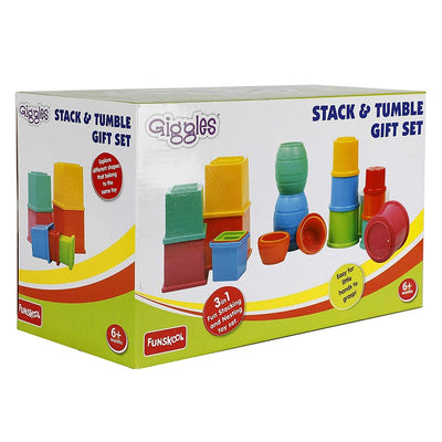 Original Funskool Giggles Stack & Tumbler Toy Gift Set
