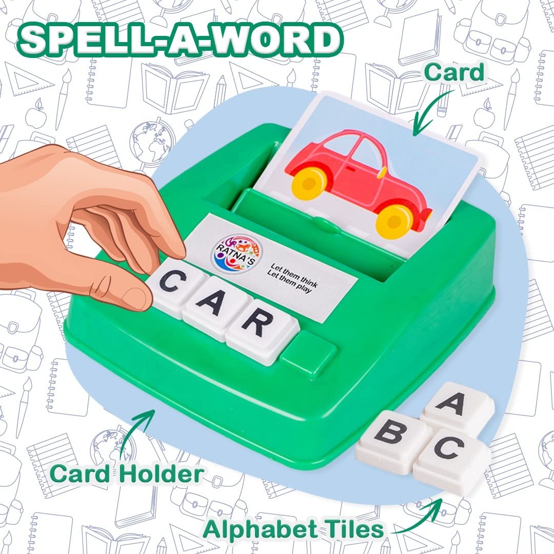 Ratna's Spell A Word – Educational Vocabulary Learning Game I 120 Words I 52 Letters
