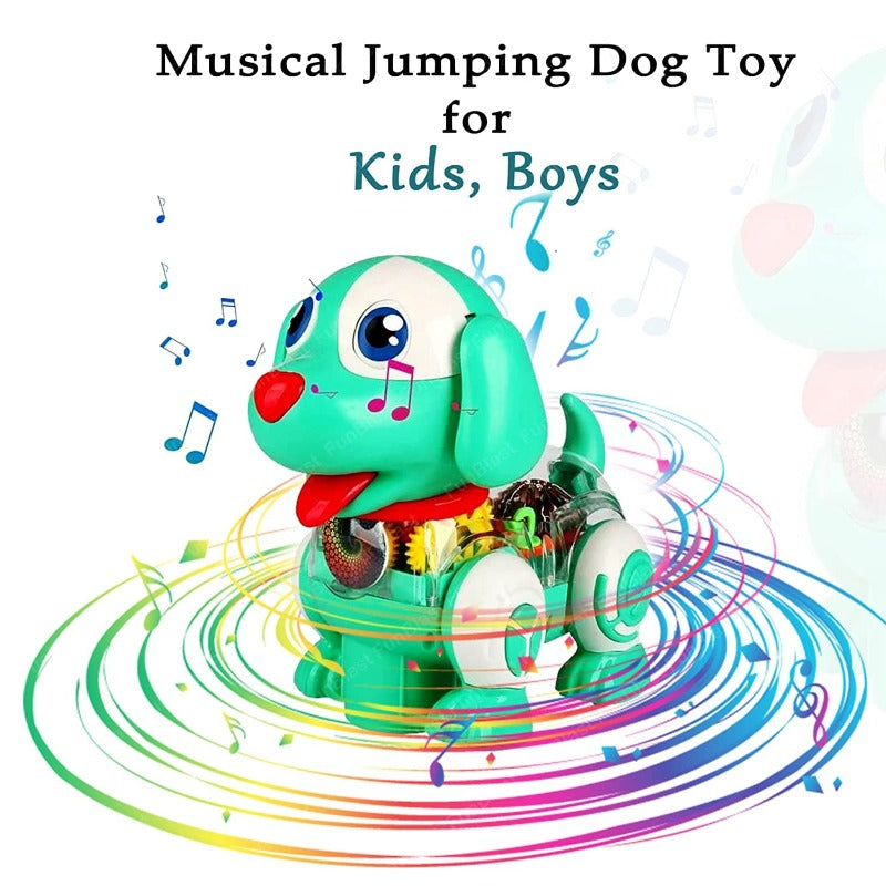 Dog Toy for Kids – 360 Degree Rotating Toy with Flashing Light &  Sound