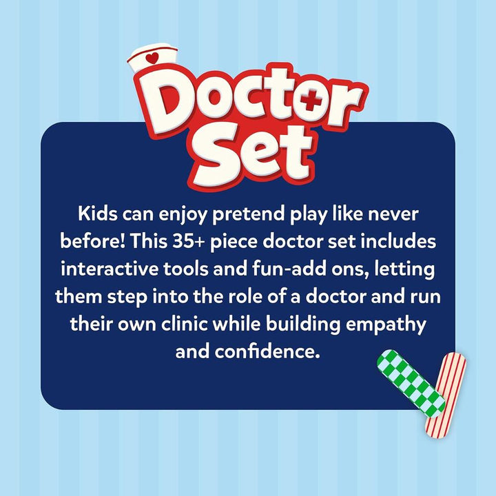 Skillmatics Doctor Set for Kids – 35+ Pieces Interactive Pretend Play Kit