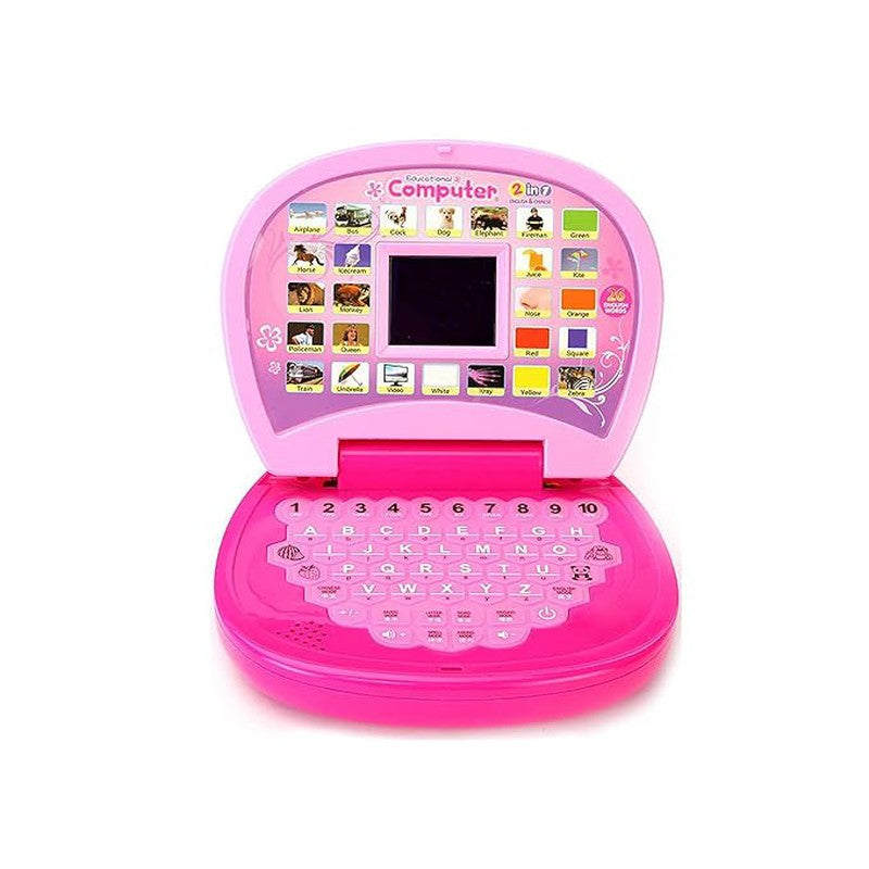 Educational and Learning Laptop with Screen Sound (Pink)