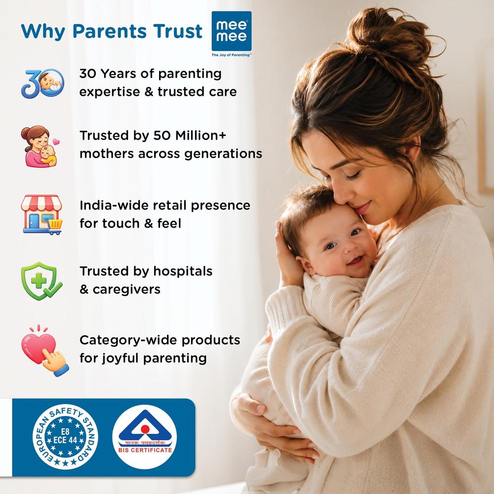 Mee Mee Microwave Quick Clean Sterilizer Bags | Pack of 10 | BPA-Free Baby Feeding Accessory Sterilization Bags