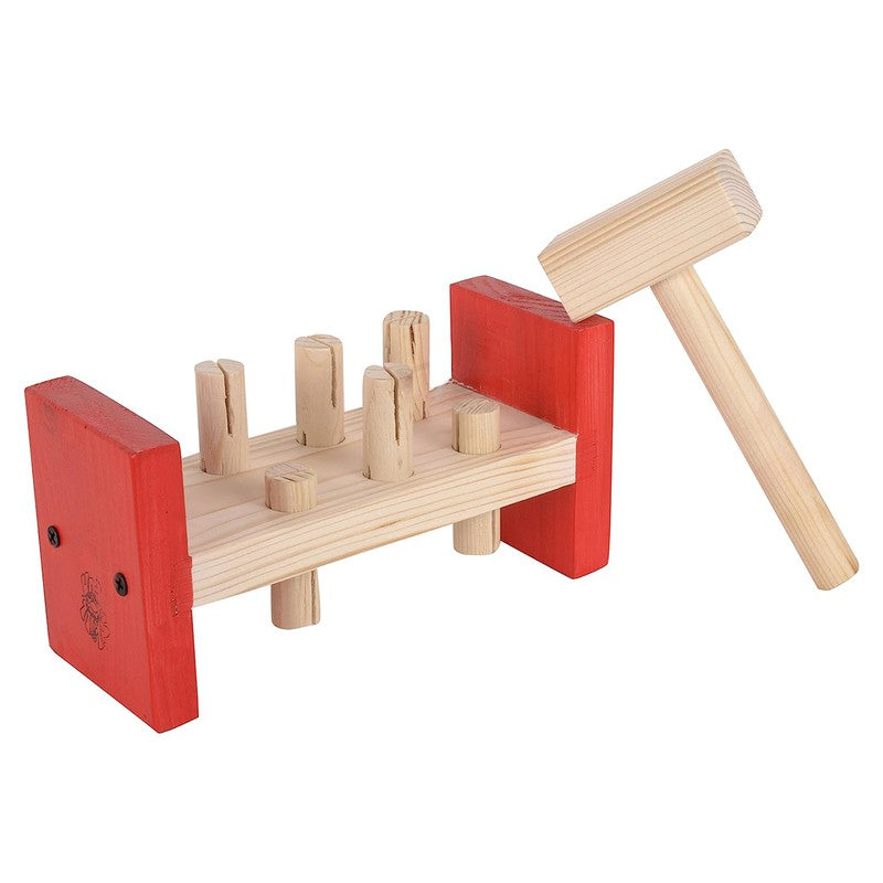 Wooden Hammer Peg Set