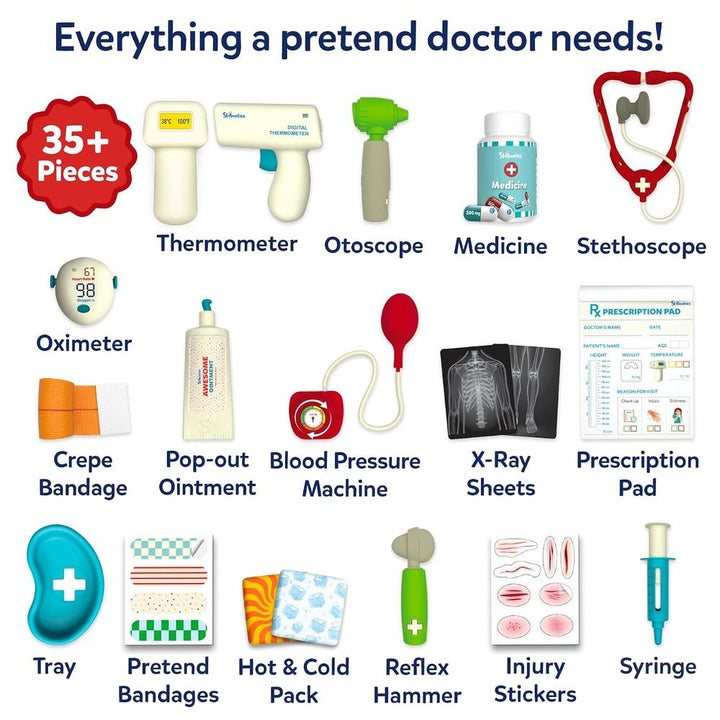 Skillmatics Doctor Set for Kids – 35+ Pieces Interactive Pretend Play Kit