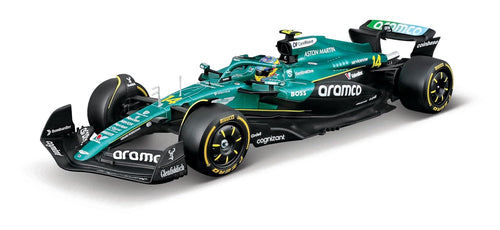Bburago Original Aston Martin AMR25 - Fernando Alonso Licensed Diecast Car | 1:24 Scale (14 Years till Grown Ups)