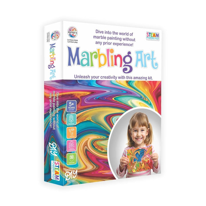 Ratna's Marbling Art & Craft Magic Paint Kit – Water Marbling | DIY Activity