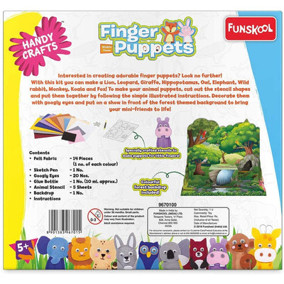 Original Funskool Handycrafts Finger Puppets Craft Kit