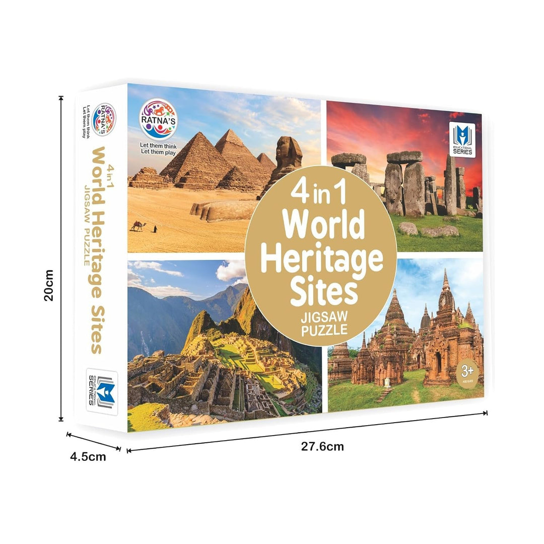 Ratna's 4 in 1 - World Heritage Sites Jigsaw Puzzle
