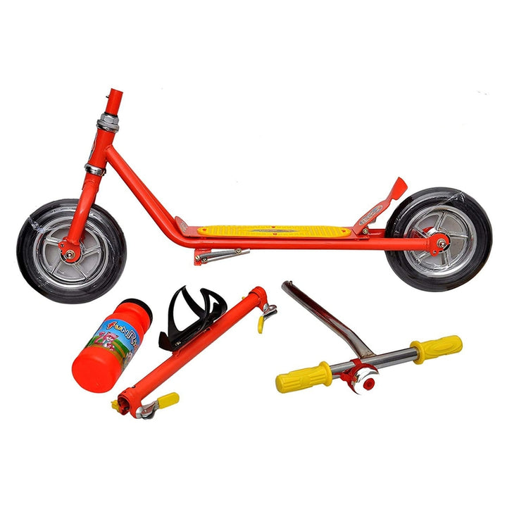 Adjustable Scooter Runner Ride-on with Heavy Wheels and Water Bottle - Red (COD Not Available)