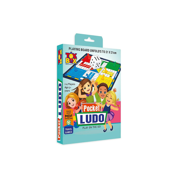 Toy Box by Ratna Pocket Ludo Travel Board Game | Portable Family Game