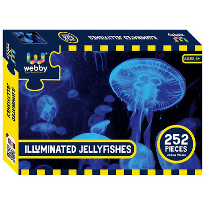 Illuminated Jellyfishes Jigsaw Puzzle, 252 pieces