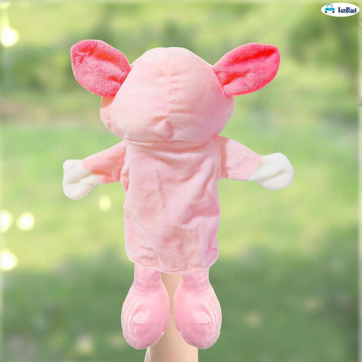 FunBlast Pig Hand Puppet for Kids | Soft Plush Animal Puppet for Storytelling, Role Play & Learning