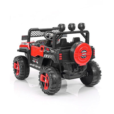 Battery Operated 4x4 SUV Ride On Car | Electric Jeep 4 x4 Electrical Car | Red | COD Not Available