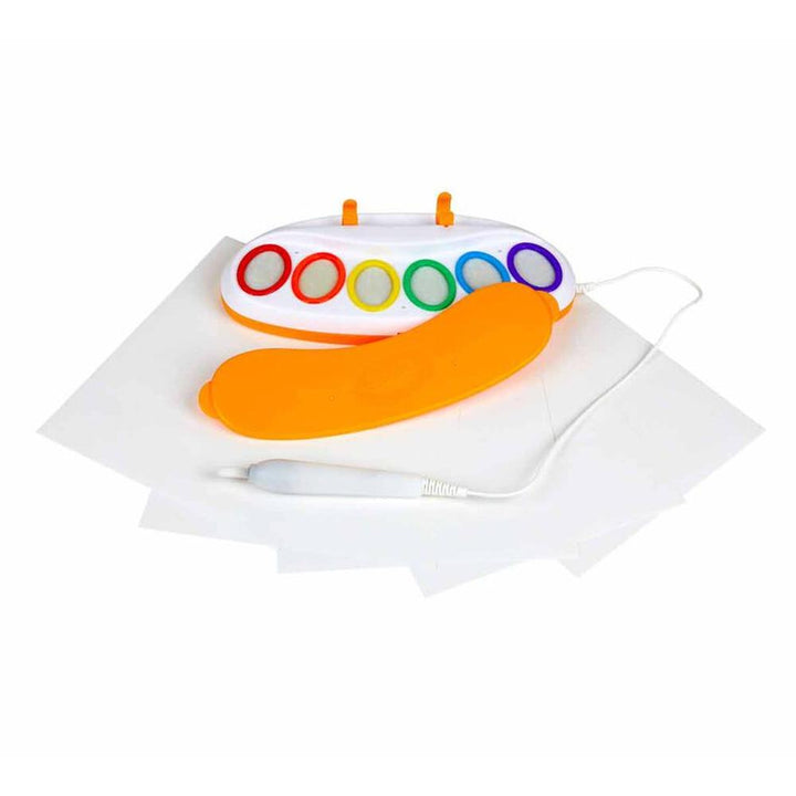 Crayola Magic Light Electric Brush with Attached Palette & 18 Special Coloring Pages (3-8 Years)